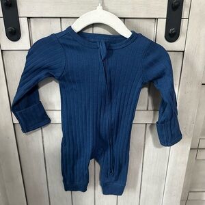 Carter's Navy Ribbed Kids Footie